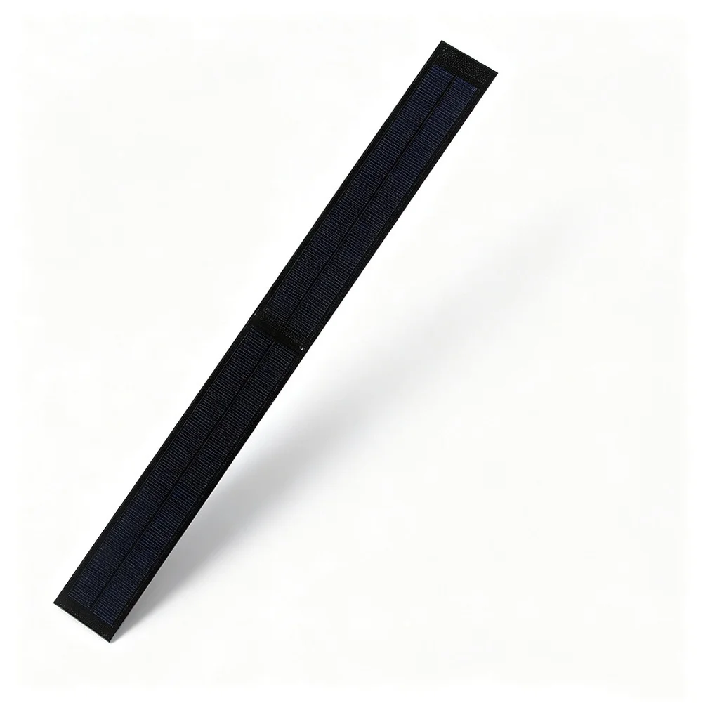 1W 6V Rollable Flexible Solar Panel Amorphous Silicon 500x40mm ETFE for Portable For Outdoor Solar Applications