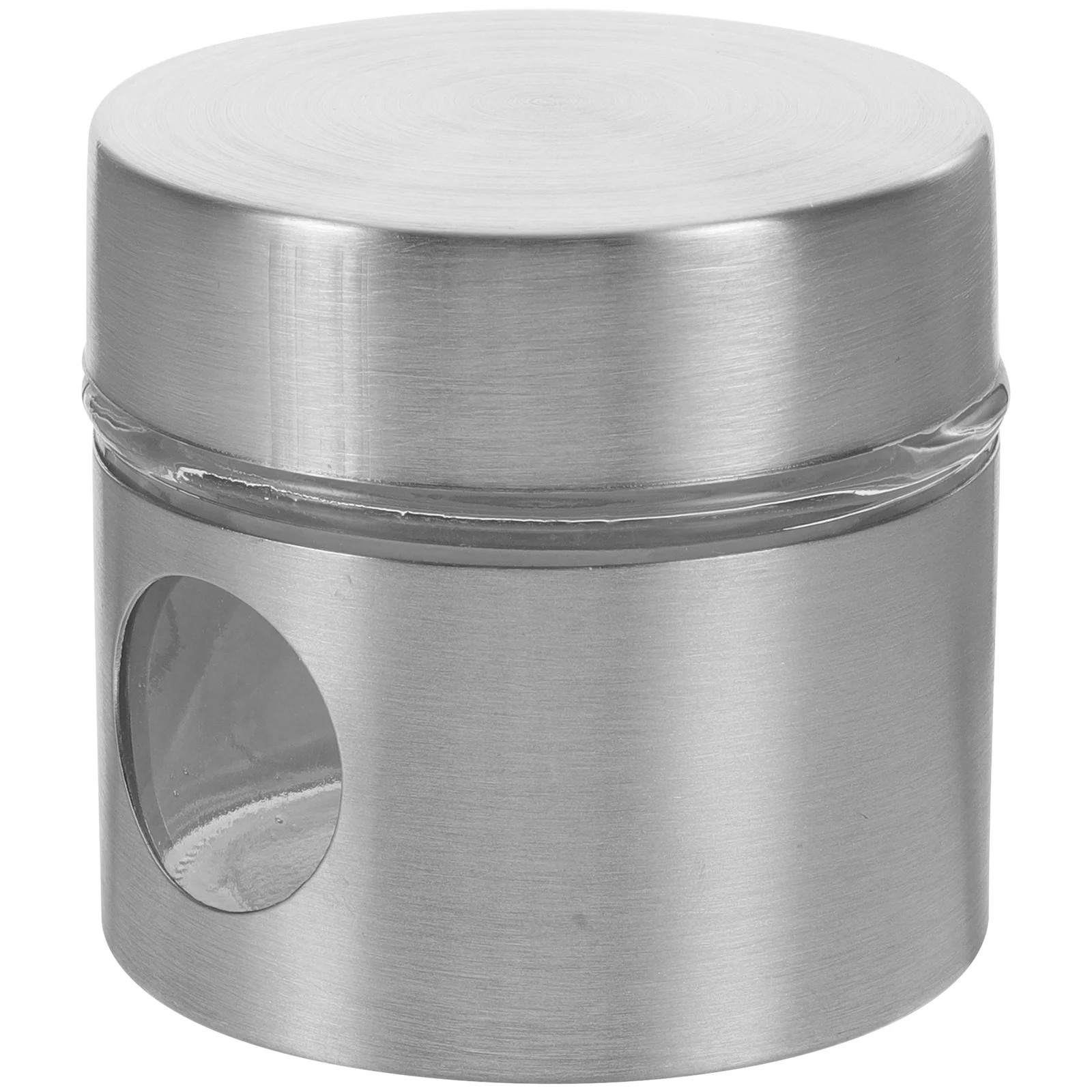 

Stainless Steel Glass Tea Canister Portable Airtight Design for Herbs Nuts Coffee Dried Fruits Kitchen Home Organization