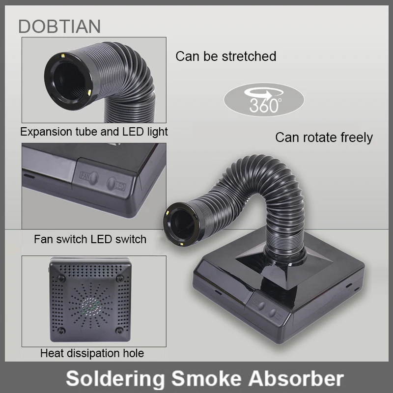 60W Laser Smoke Absorber Filter Metal Welding Fume Extractor Purifying Smoke for Laser Engraver Cutting Wood Burning 3D Printer