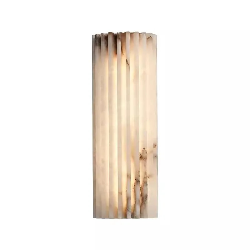 Creatieve echte marmeren LED-wandlamp Art Deco kamerdecoratie blaker salon restaurant hotel badkamer stenen verlichting - afbeelding 2