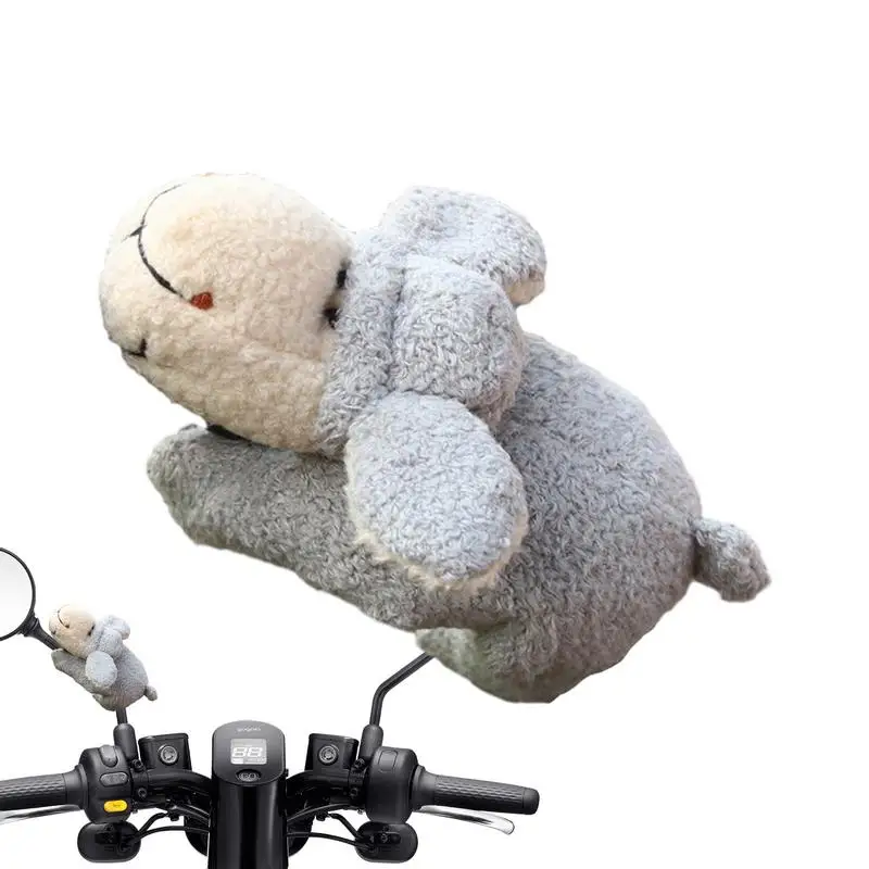 Car Dashboard Decor Car Cute Animal Decorations Giraffe Sheep Lion Plush Ornaments For Bicycle Motorcycle Handlebar Accessories