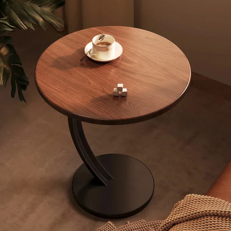 

Contemporary Small Coffee Table Stylish Petal-Shaped Side Table Luxury Storage Table for Living Room or Home Office