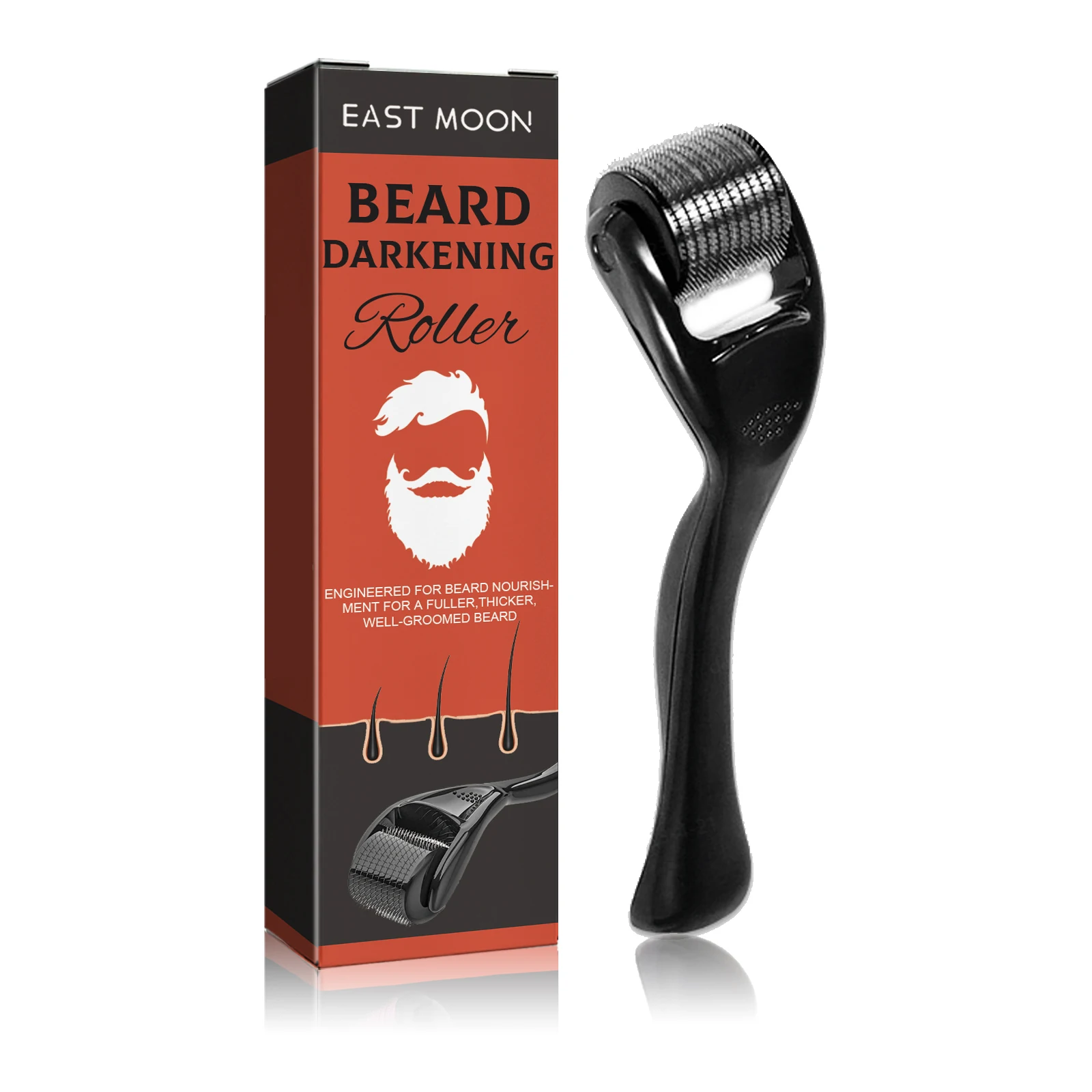 Beard Thickening Roller - Men's Intensive Root Strengthening, Nourishing & Shine Enhancing Beard Growth Comb Serum image 6