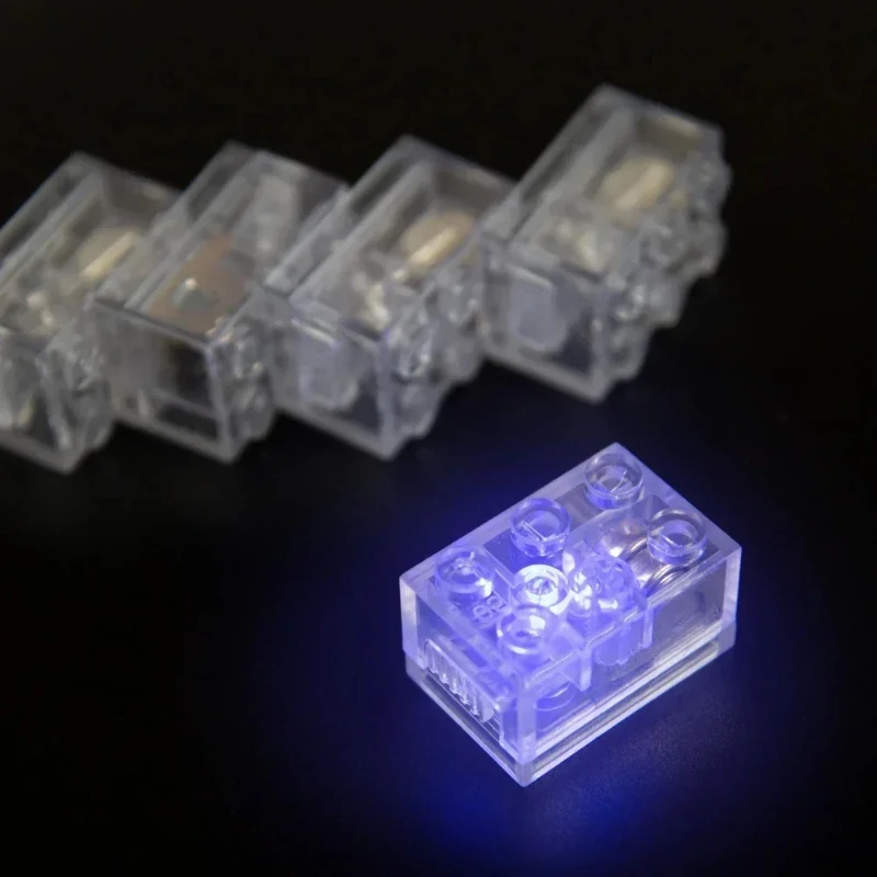 5 pièces nouveaux blocs de construction briques colorées LED émettant de la lumière bébé Compatible blocs modèles enfants jouets pour enfants cadeaux d'anniversaire