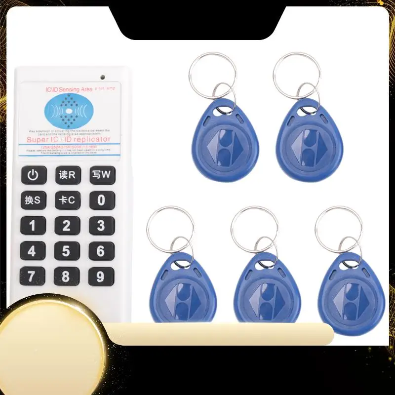 

RFID NFC IC Card Reader & Writer +5XT5577 Брелок 125 кГц-13,56 МГц Дубликатор RFID Считыватель смарт-карт Дубликатор IC ID