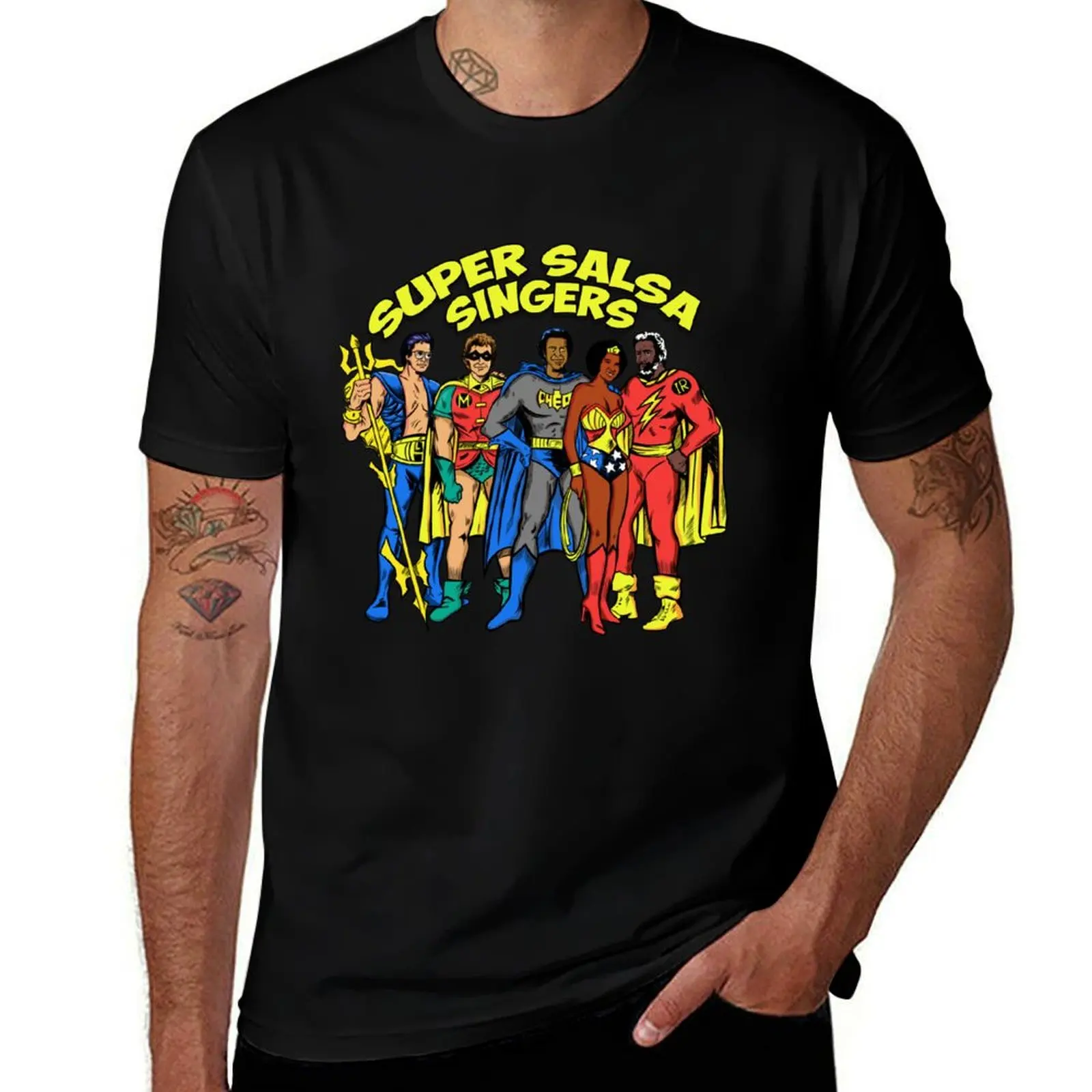 Best Salsa Fania All Stars Singers T-Shirt Comfort Stretch Tee Shirt T-Shirt