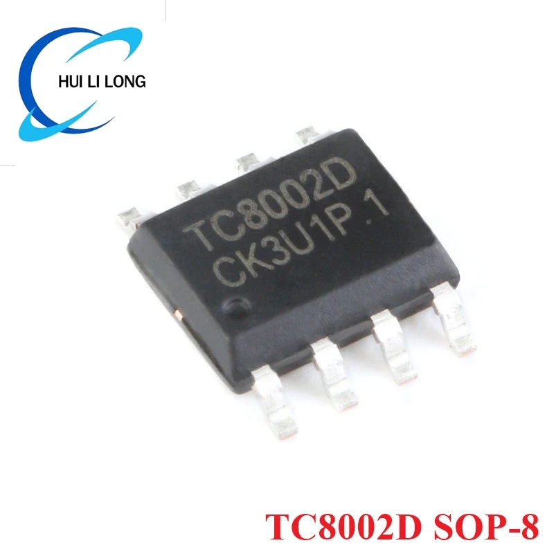 50pcs/lot TC8002 TC8002D SOP-8 SOP8 3W Universal Audio Power Amplifier Compatible with LM4871 Chip IC Controller New Original