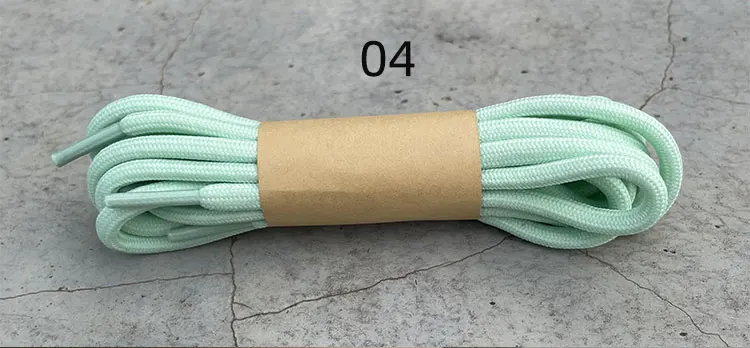 2026 Neue 100/120/140cm Grüne Runde Schnürsenkel für Schuhe, Schnürsenkel für Sneaker & Stiefel, Geeignet für Damen und Herren für Y350 – Detail 6