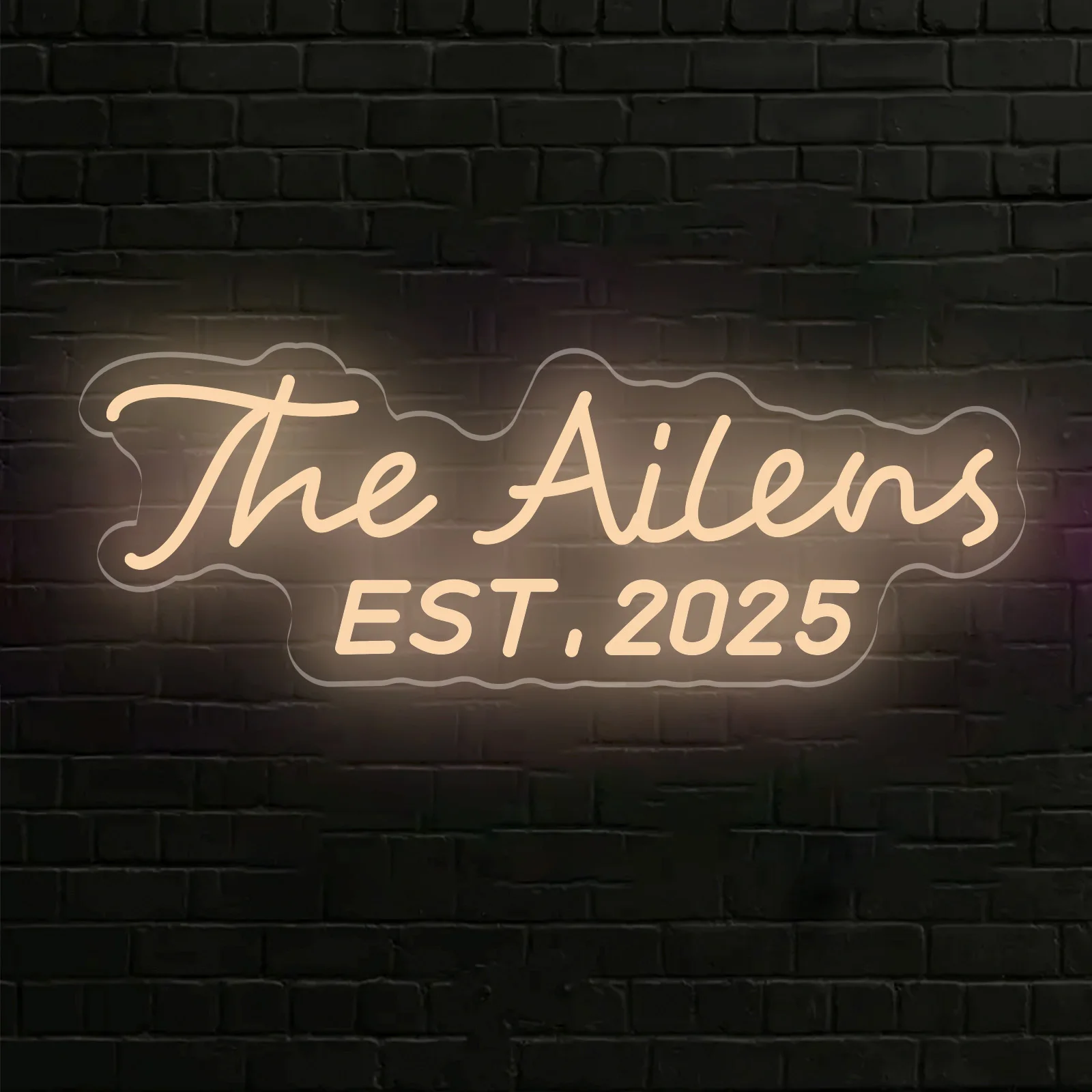 Neon na zamówienie, neon LED, lampka nocna na ślub, dekoracje do domu, lampa ścienna, personalizowane imię, logo firmy, prezent urodzinowy