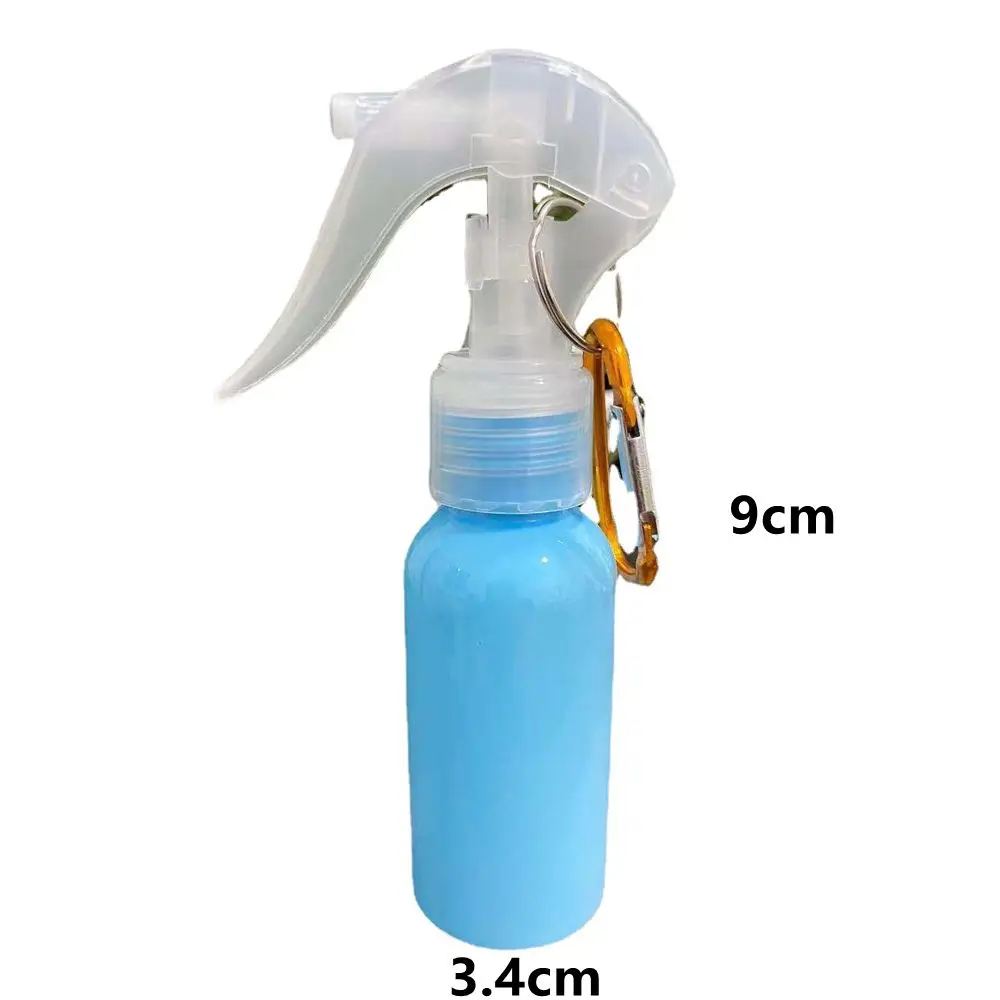 Sapone per le mani disinfettante per le mani moschettone gancio bottiglie riutilizzabili flacone Spray con portachiavi profumo atomizzatore Trigger Spray Bottles