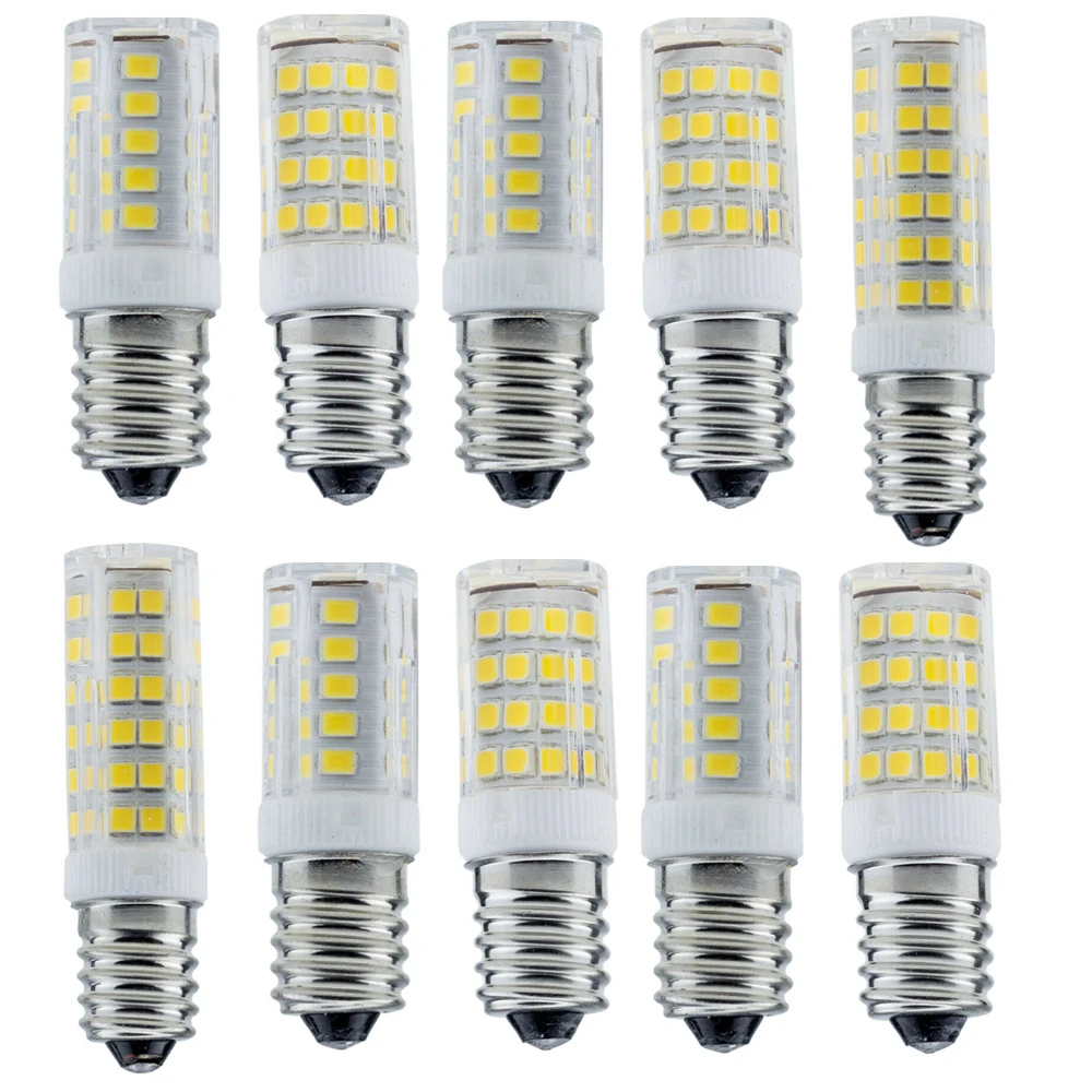 10Pcs Led Corn Light Bulbs Mini Bulb E14 Two Color Socket Replacement Smd 2835 240V Lights 220V Lamp Warm White 3000K Form Romm