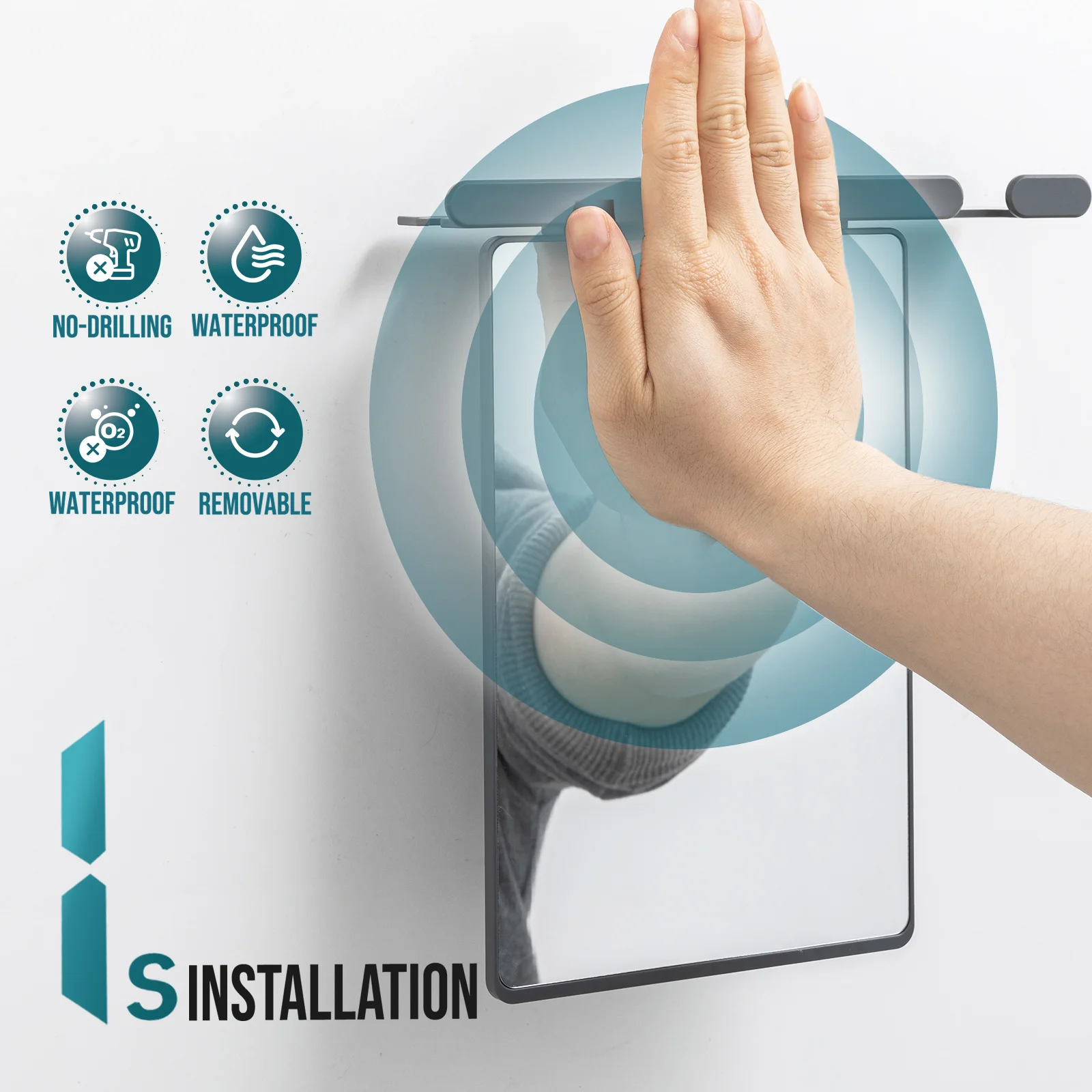 TAILI 아크릴 안티 안개 거울 샤워 면도 Fogless 거울 화장실 휴대용 여행 면도 욕실 액세서리 도구