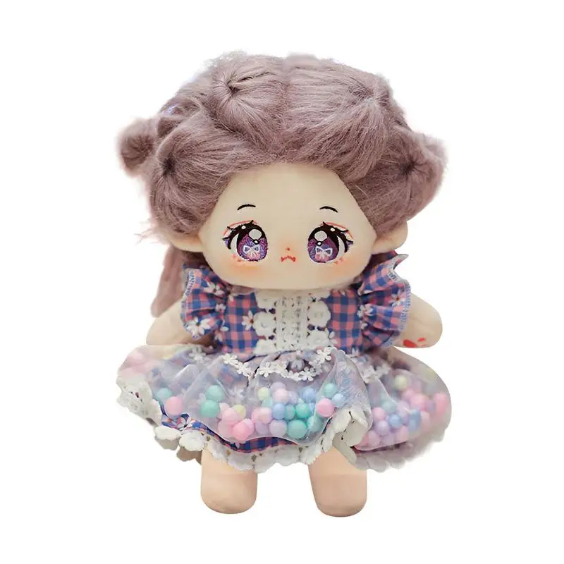 

Cute Dolls 20cm Cartoon Doll With Clothes Cuddly Toy Interactive Kawaii Plush Toys Develop Fine Motor Skills For Children Girls