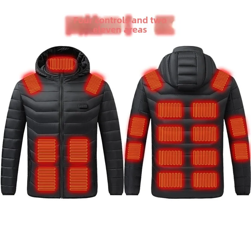 

23Autumn and Winter New Four-Control Zone 21 Heating Cotton-Padded Coat Electric Heating Jacket