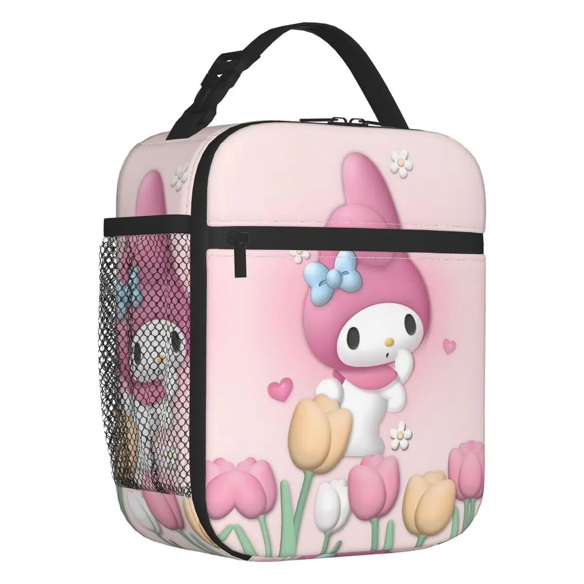 

Custom Pink Melody Cartoon Movie Lunch Bag Cooler Warm Fashion Film Insulated Lunch Box for Kids School