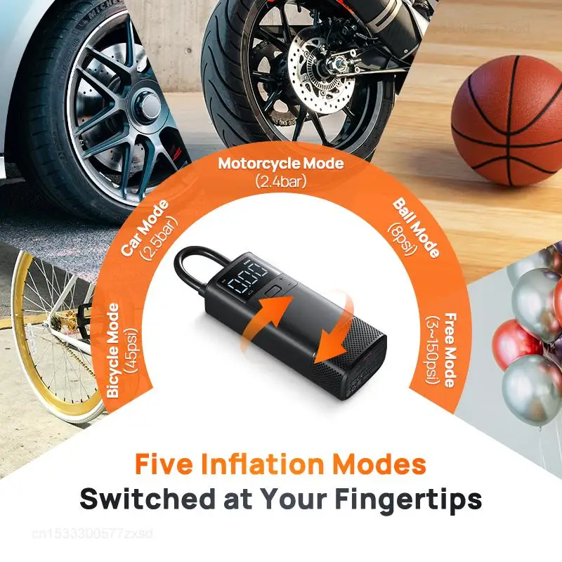 Xiaomi 70mai Car Air Compressor Wireless TP05 Car Tire Inflator 12V Electric Car Air Auto Tyre Pump for Bicycle Boat Tyre Balls