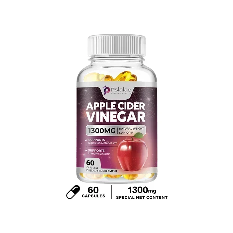 Apple Cider Vinegar - Fat Burner, Natural Detox and Cleanse, Energy Support Supplement