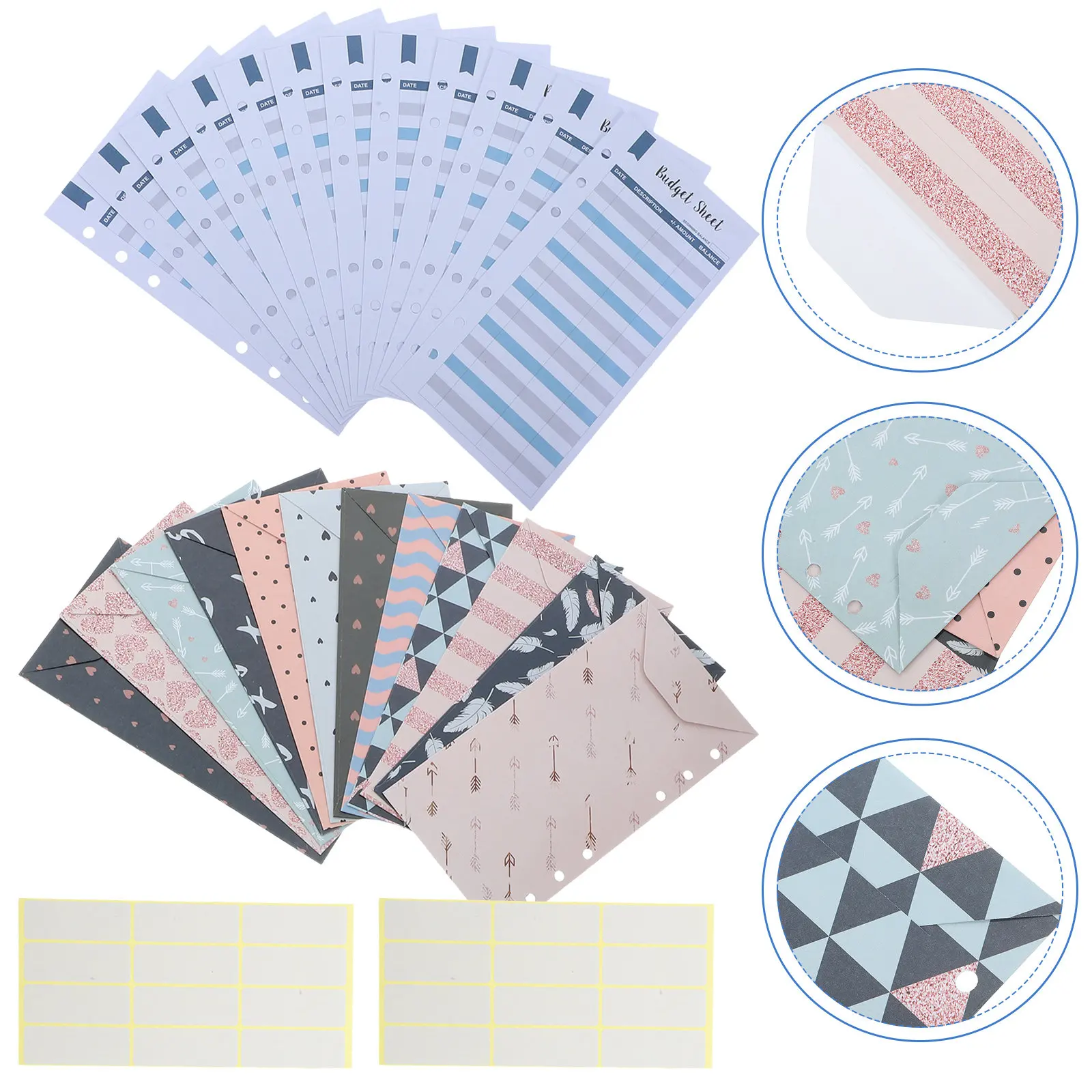 copper-plate-waterproof-envelopes-folders-pockets-expense-recording-budgeting-cash-account-style-portable-temp
