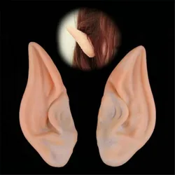 Latex Fairy Pixie Elf Ears Cosplay Accessories Halloween Party Soft Pointed Prosthetic Ear False ears