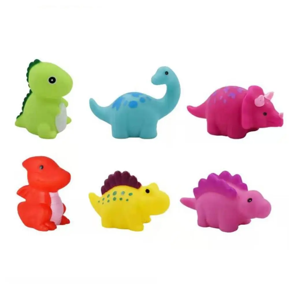 

Induction Dinosaur Bathtub Toys Glowing Dinosaur Cute Animals Floating Bath Toys Luminous Cartoon Light-Up Floating Toy