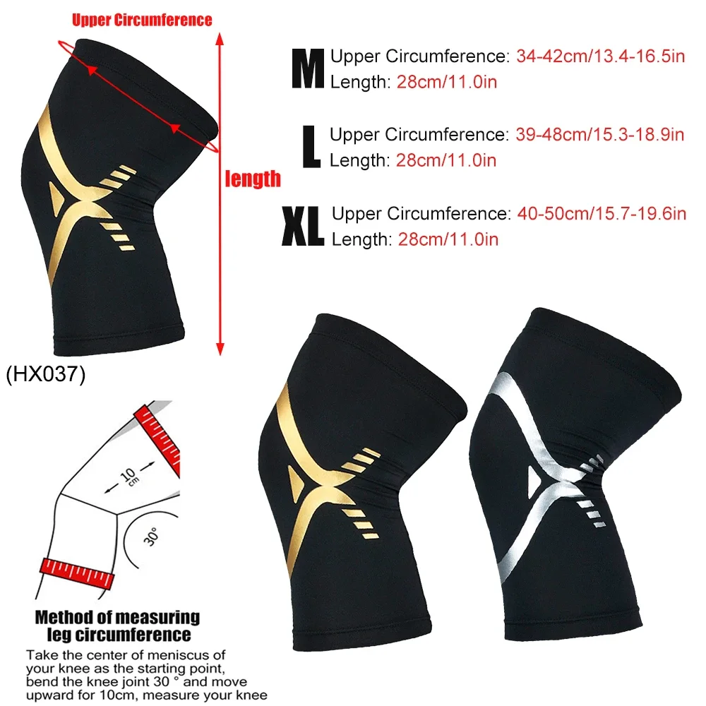 1Pair Recovery Knee Sleeve Brace Support Stiff and Sore Muscles and Joints. For Running, Jogging, Hiking, Arthritis, ACL