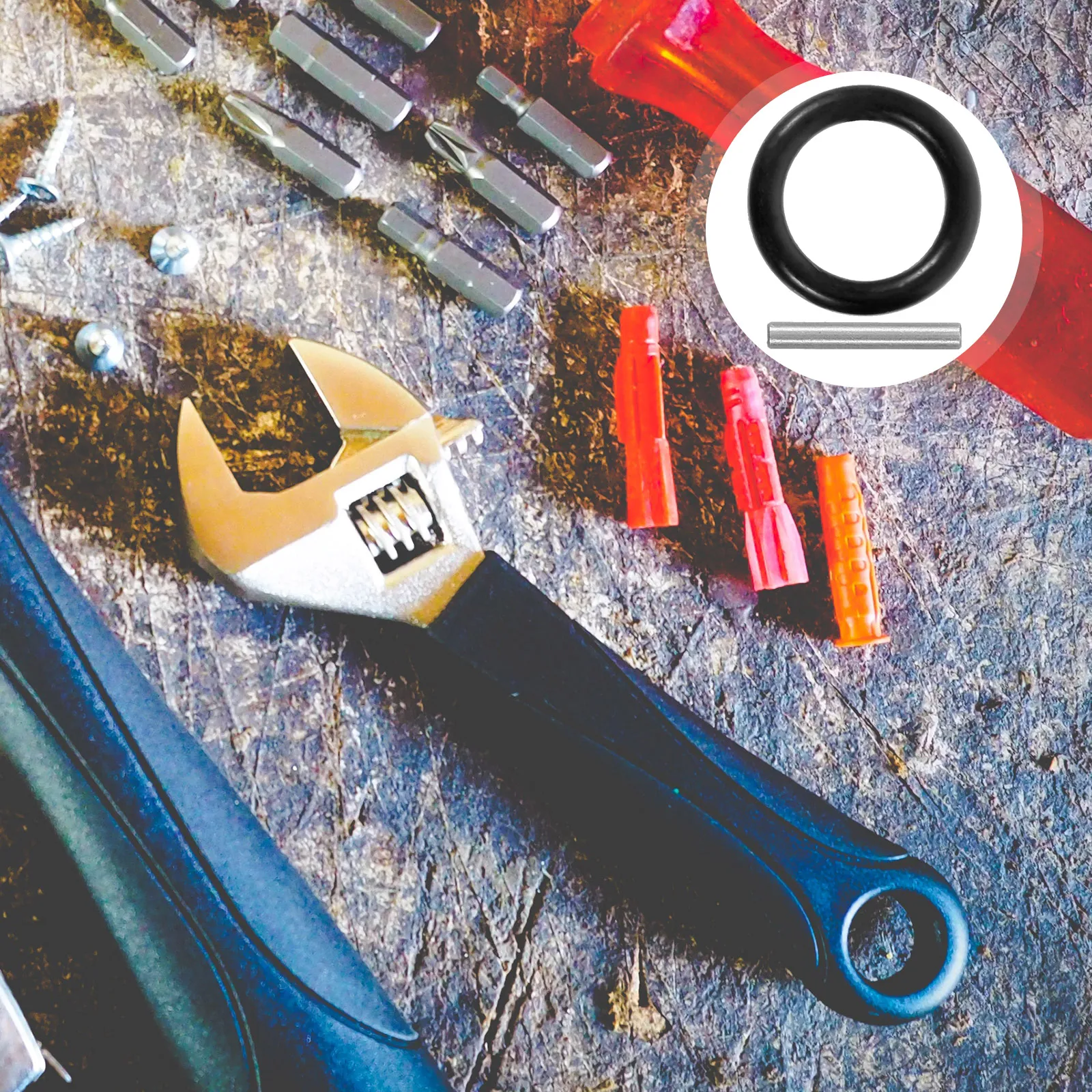 

6 Sets Electric Wrench Socket Retainer Rubber Washer Spanner Holder Lock -Ring Tool Parts Fastener Adapter Ring Steel