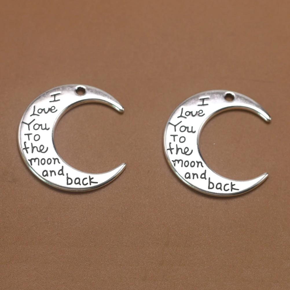 

30pcs Letter Pendant Alloy Jewelry Making Charms Necklace Bracelet Accessories Silver Metal Craft Unique Design Gift