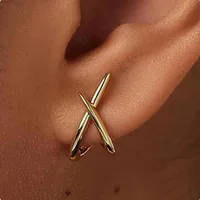Stainless Steel Cross Stud Earrings for Women Girls Trendy Dainty Simple Minimalist Accessories Party Fashion Jewelry Gifts