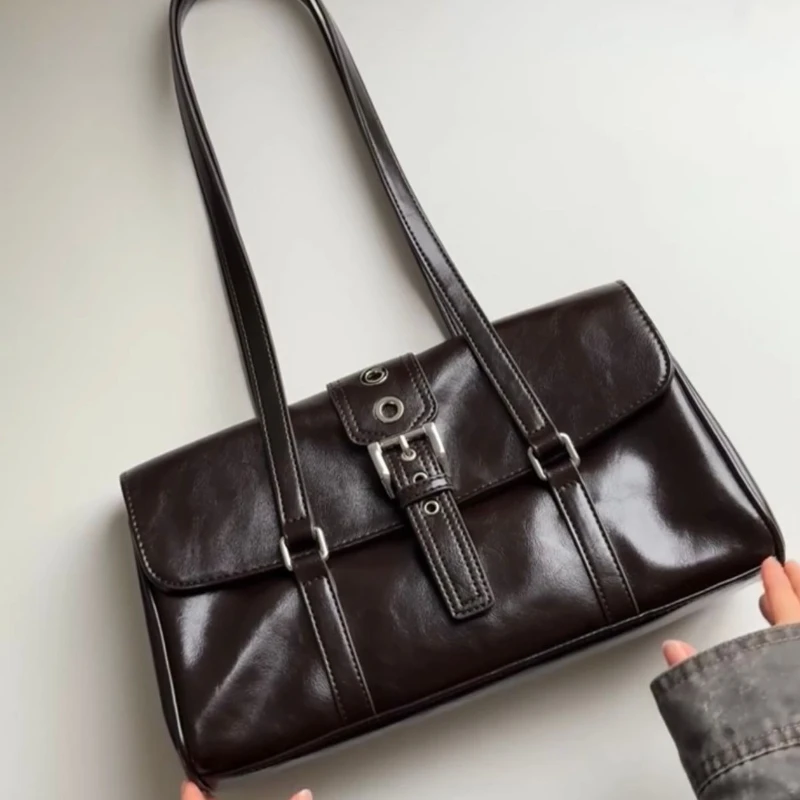 

Simple Fashion PU Leather Student Messenger Bags Large Capacity Commuter Storage Bags Shoulder Bag Women's Bag Tote Bags