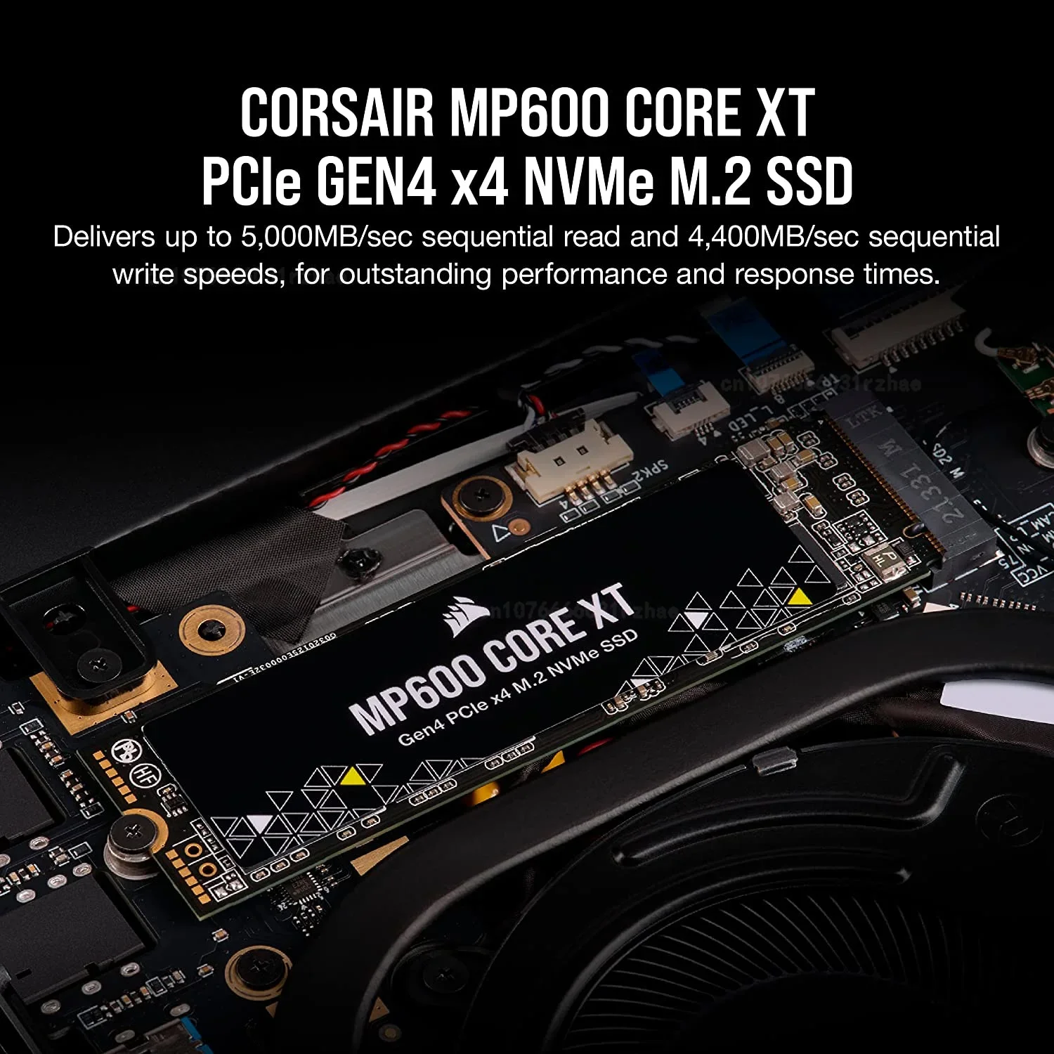 Corsair MP600 CORE XT 1TB 2T4TB PCIe Gen4 x4 NVMe M.2 SSD High-Density QLC NAND–M.2 2280–DirectStorage Compatible-Up to 5000MB/s