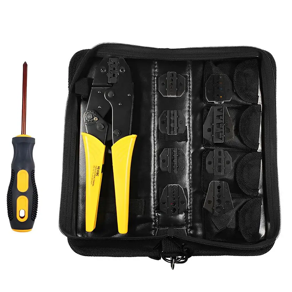 Crimping Pliers Cap Cable Clamp Tools Set Terminals Wire Stripper Pliers Kit Non-insulated Electrical Maintenance