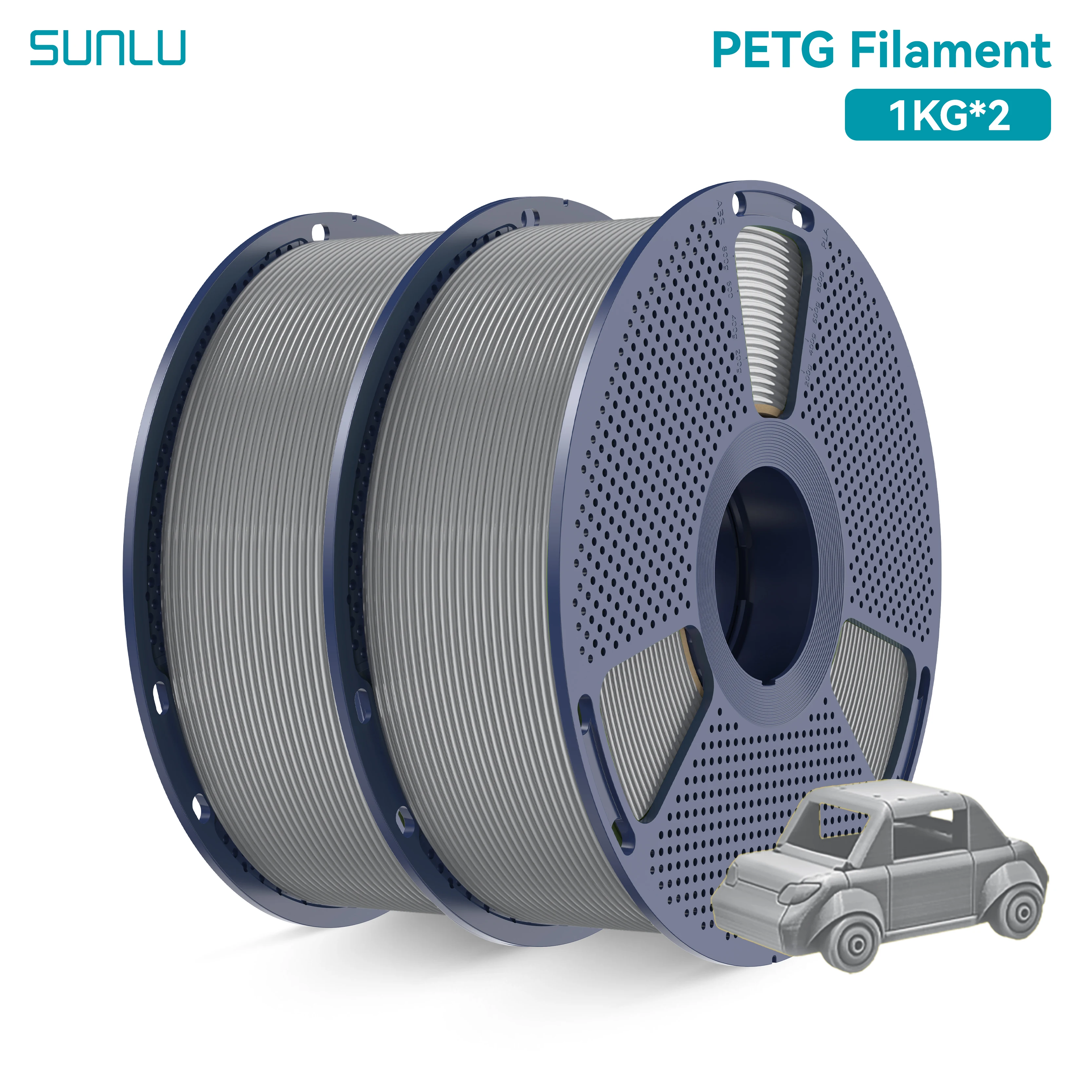 SUNLU PETG 1KG/2KG/3KG/5KG/10KG 3D-Drucker Filament 1,75mm Hohe Transparenz Toleranz +/-0,02mm DIY-Druck Lieferung 1-7 Tage