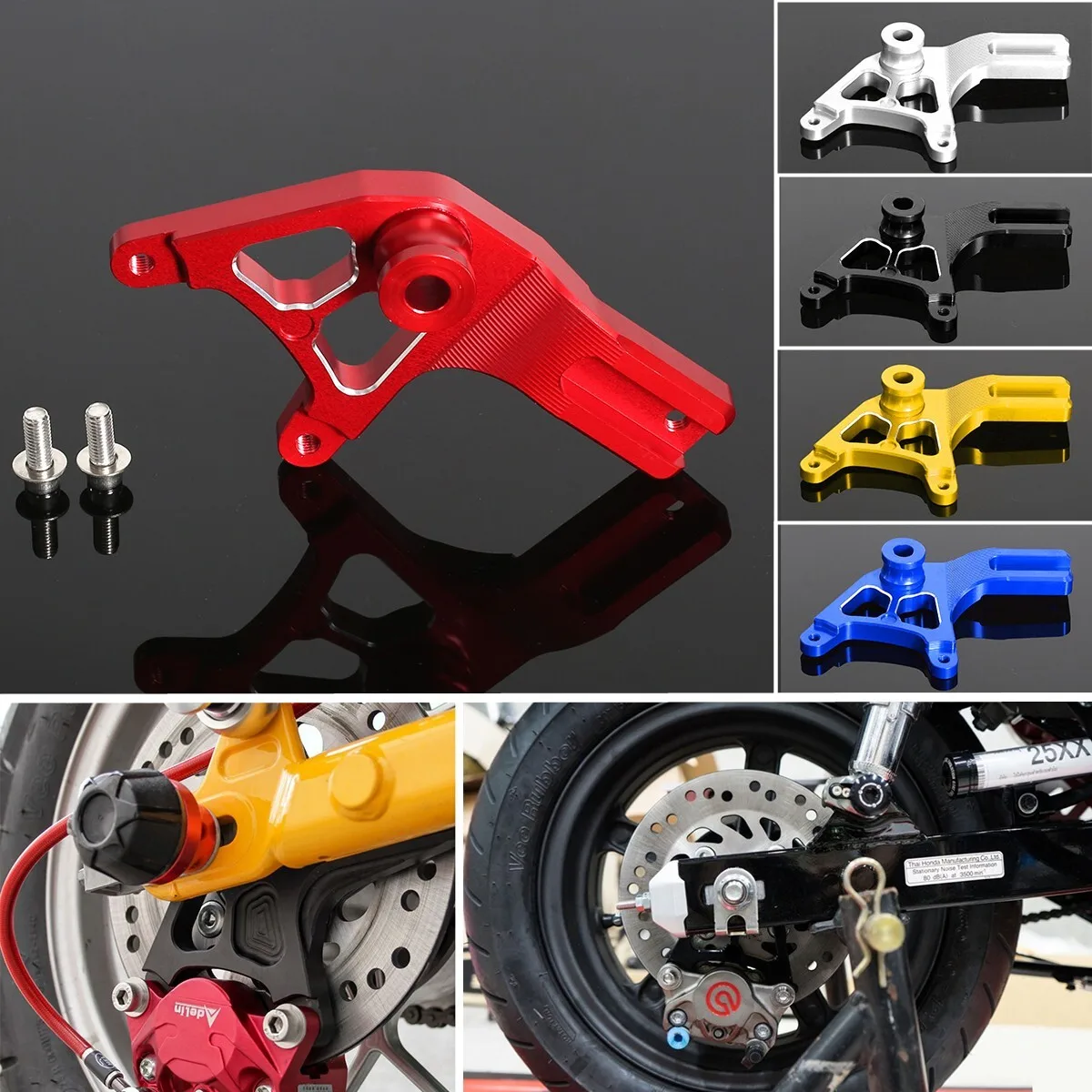 CNC Achter Remklauw Beugel Houder Brembo 2 P Voor HONDA MONKEY DAX 125 CT125 CNC Achterremklauw Beugel houder Brembo 2 P