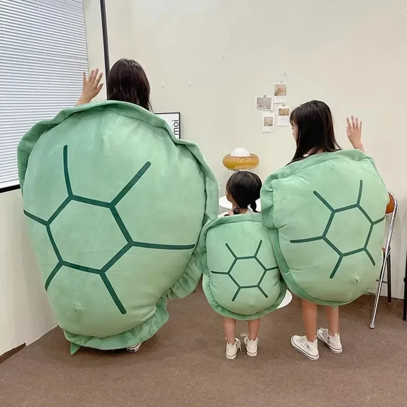 

Wearable Stuffed Soft Plush Doll Pillows Turtle Shell Stuffed Animal Tortoise Turtle Costume Dress Up Cushion Funny Toy Gift