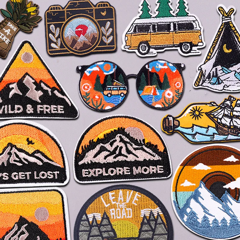 Вышитые-нашивки-для-одежды-с-горными-и-походными-мотивами-термоклеевые-и-пришивные-для-самостоятельного-декорирования-одежды