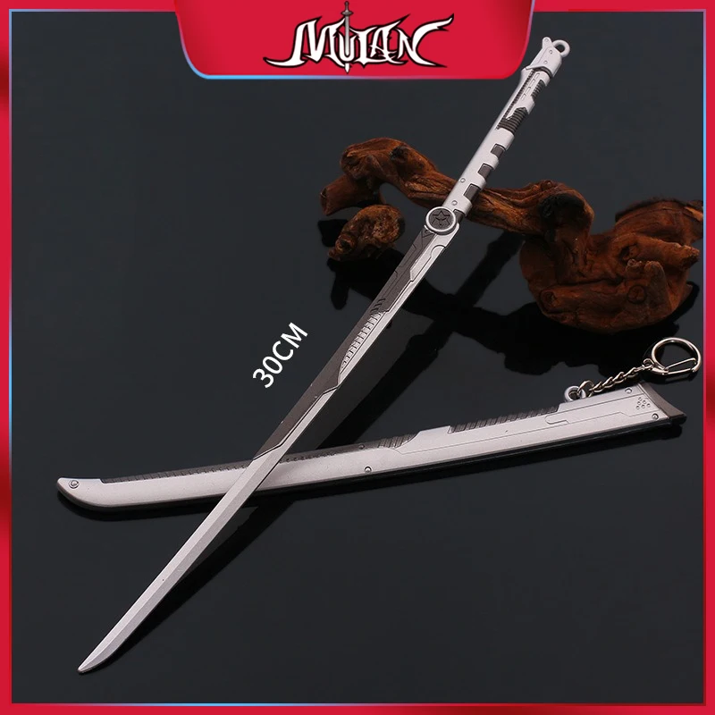 

30 CM Game Peripherals Metal Craft Weapons Model Collectible Desk Ornaments Creative Birthday Gifts for Boyfriend Safe Boy Toy