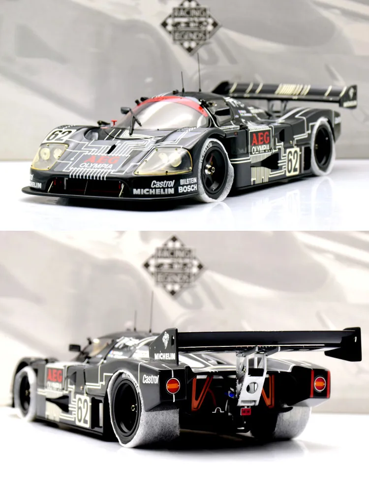 EXOTO 1:18 Saubo C9 #62 Circuit Board Le Mans Simulation Limited Edition All Open Alloy Metal Static Car Model Toy Gift