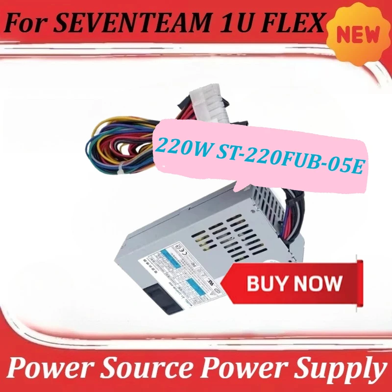 

Блок питания SEVENTEAM 1U FLEX 220W ST-220FUB-05E с разъемом 20+4P*1, 4P*1, SATA*3, IDE*2
