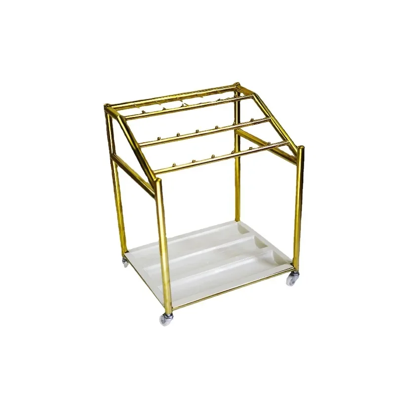 Stainless steel umbrella frame Hotel lobby European 30 heads 42 hanging umbrella frame Storage frame Length umbrella rack