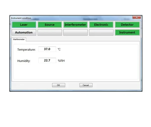مقياس مطياف TPS-WQF530 FTIR، مطياف الأشعة تحت الحمراء المحول مع ATR الاختياري أو الغاز أو الخلايا السائلة وما إلى ذلك.