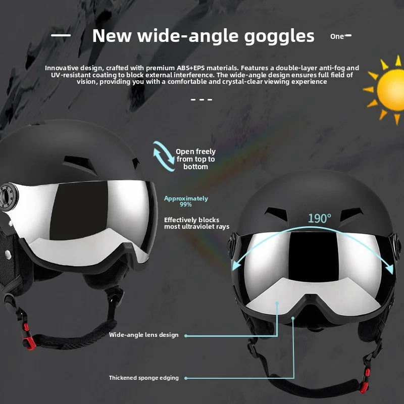 แว่นตาและหมวกกันน็อคสกีแบบครบช - Ski Helmet With Integrated Visor บทวิจารณ์และราคา