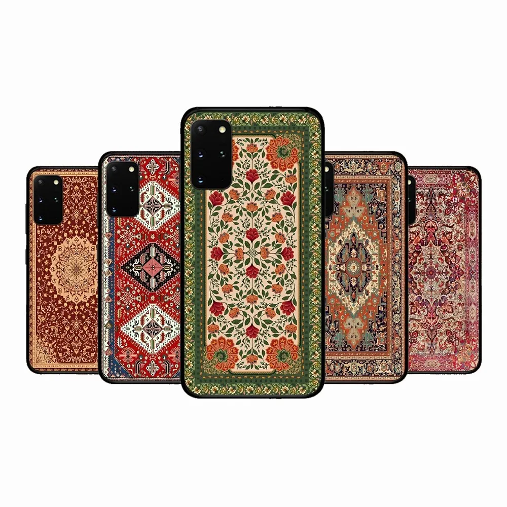 Persian Carpet Floral Pattern Phone Case For Samsung S 9 10 20 21 22 23 30 23plus lite Ultra FE S10lite Fundas