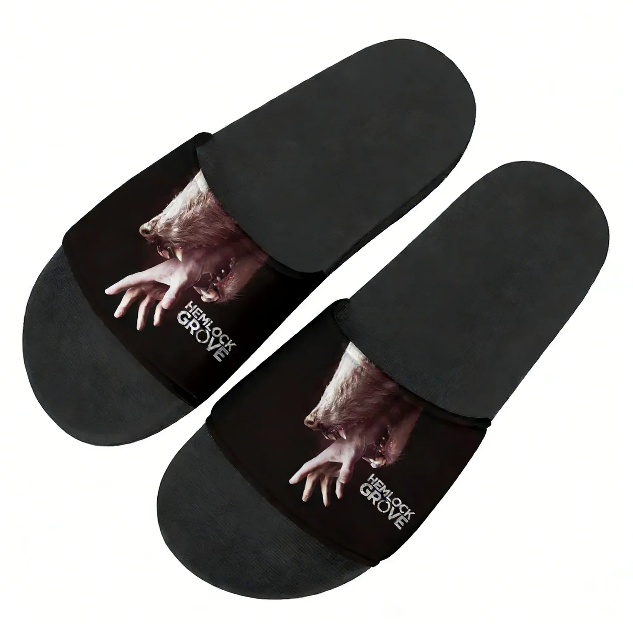 

Hemlock Grove Flip Flops Home Slippers Mens Womens Family Slippers Bathroom Pool Fashion Casual Sandals Custom Water Shoescustom