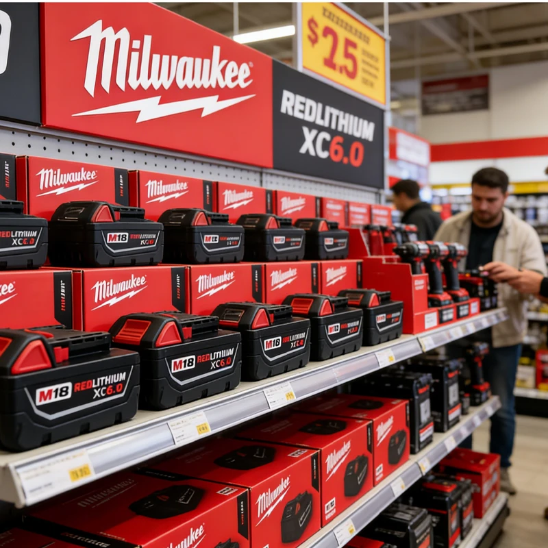 

New Milwaukee Replacement Milwaukee M18 Battery 18V 18650 High Rate Long Lasting