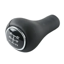 5-SPEED GEAR KNOB BLACK CHROME For FORD For FOCUS MK1 1998-2004 Leather Black Chrome Easy Installation Gear Shift Collars