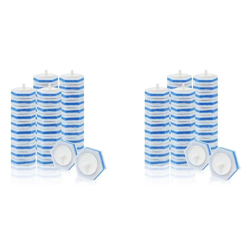 

A84X-100PCS Upgraded Toilet Wand Refills For Disposable Wand Heads Most Toilet Wand Refills For Toilet And Bathroom Cleaning