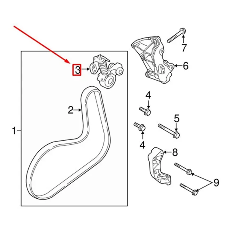 

Auto Engine Accessories Belt Automatic Tensioner For Volvo S60L S90 31460372 Automotive Supplies Metal 1 PCS