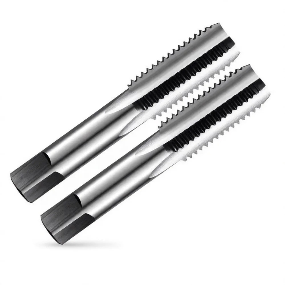 For Shuangfa Alloy Steel Hand Tap Straight Flute Square Shank Thread Cutting Tool Metalworking Repair Processing Hardware M3 M36