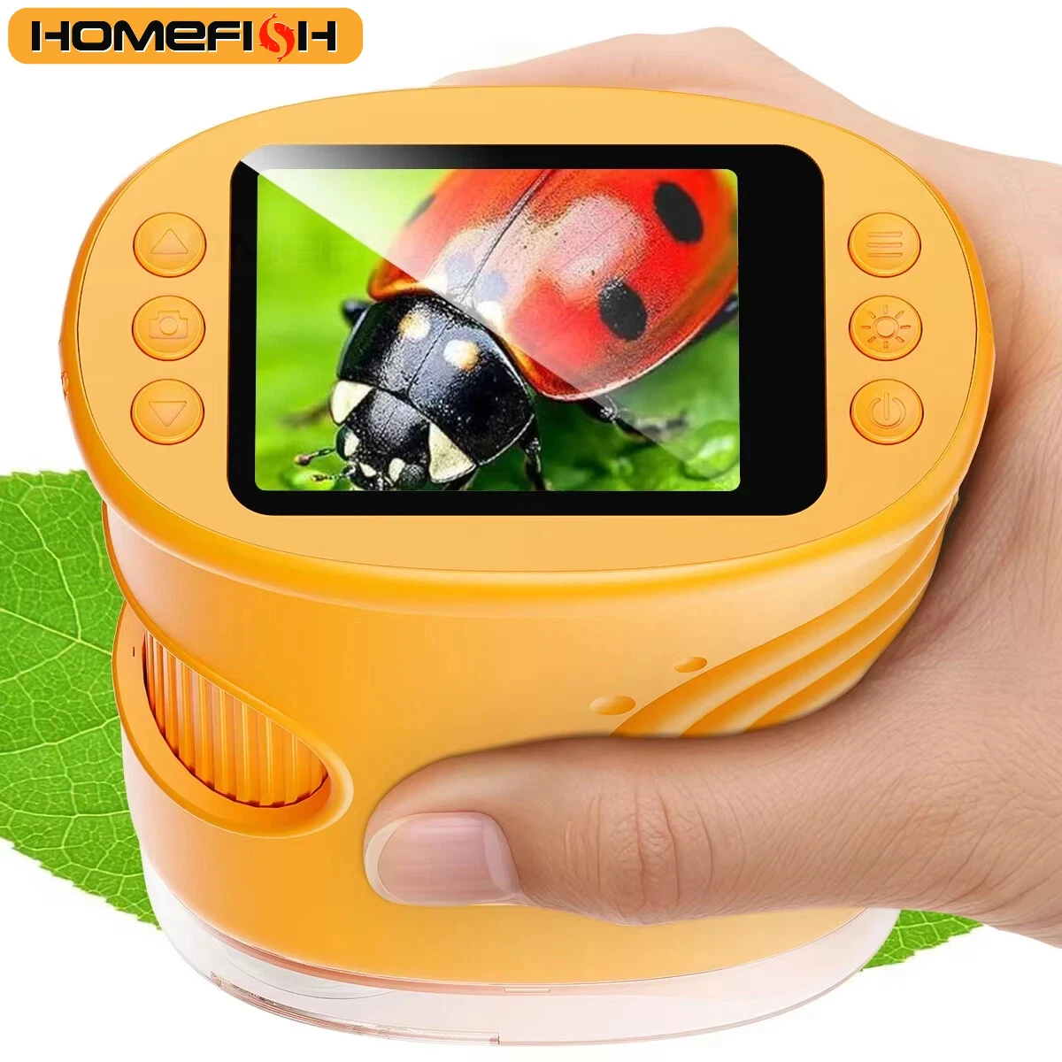 Microscope portable 1000X pour enfants, écran 2,0 pouces, rechargeable, mini microscopes numériques de poche, cadeau éducatif pour enfants et étudiants