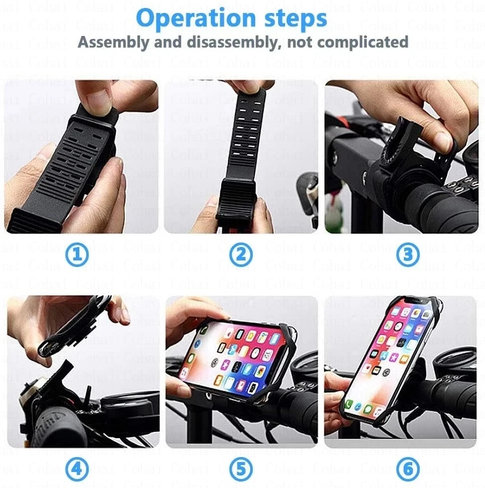 حامل هاتف الدراجة دراجة الهاتف المحمول حامل دراجة نارية حامل Suporte Celular آيفون سامسونج Xiaomi Gsm Houder Fiets